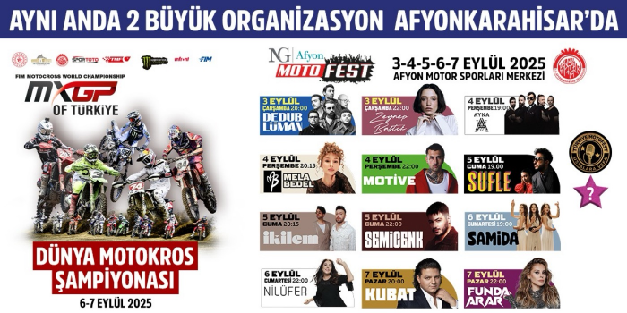 DÜNYA MOTOKROS ŞAMPİYONASI & NG AFYON MOTOFEST - Afyon Motor Sporları Merkezi - Afyonkarahisar