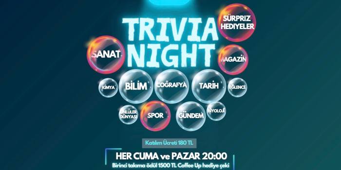 Trivia Night - Coffee Up Bahçelievler - Ankara