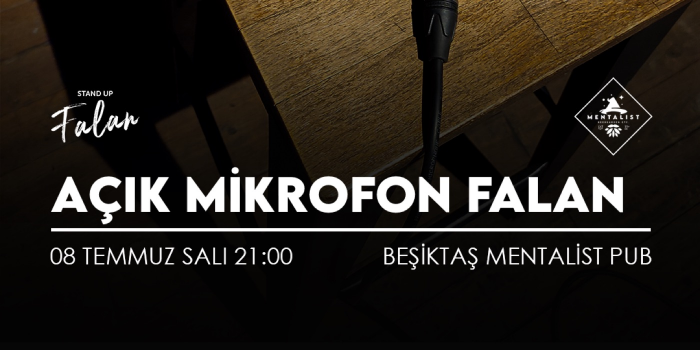 Açık Mikrofon Falan Stand Up Gecesi - mentalist pub - İstanbul