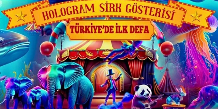 Hologram Sirk Gösterisi - Turkiye'de ilk defa - Çukurova Belediyesi Orhan Kemal Kültür Merkezi - Adana